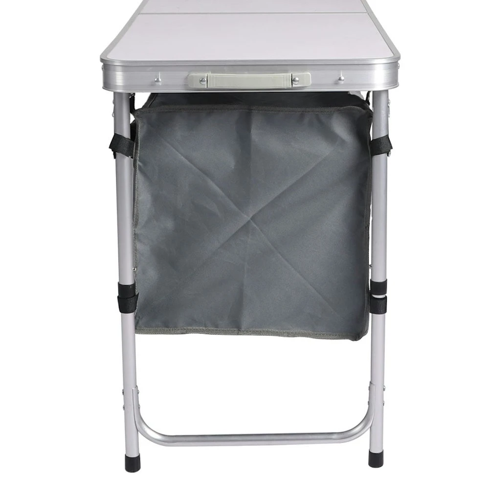 Levede Folding Camping Table Aluminium Portable Picnic Outdoor Storage Organizer 8 Levede Folding Camping Table Aluminium Portable Picnic Outdoor Storage Organizer - Image 6