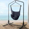 Gardeon Hammock Chair With Stand Cushion Pillow Grey -AU Camping Equipment Sales ZaBd2R75MFdiCP2Te7AkX6ylU