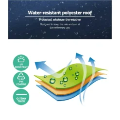 Instahut Gazebo Wedding Party Marquee Tent Canopy Outdoor Camping Gazebos Navy -AU Camping Equipment Sales a us5dEHmbBclq3g Wn EyZW8