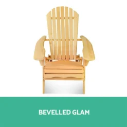Gardeon Outdoor Chair Beach Chairs Wooden Adirondack Lounge Furniture Foldable Patio Garden Gardeon -AU Camping Equipment Sales aZ9xKu5rfUdCwwrydCLfmENrU
