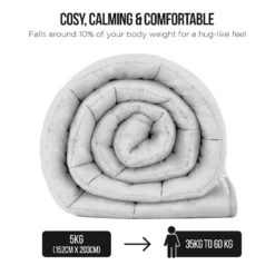 Laura Hill Weighted Blanket Heavy Quilt Doona 5Kg - White -AU Camping Equipment Sales azXDXWtrsHmv9sUppdnFhS5PM