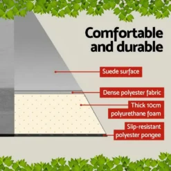 Weisshorn Self Inflating Mattress 10CM Thick Single Camping Sleeping Mat Air Bed Pad Grey -AU Camping Equipment Sales bGokDm0ZGIszjHwdRwbM7p0pA