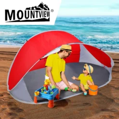 Mountview Pop Up Tent Camping Beach Tents 4 Person Portable Hiking Shade Shelter -AU Camping Equipment Sales blMNRjagALoREA2mJ1g3IgPfo