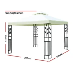 Instahut Gazebo 3x3m Marquee Wedding Tent Gazebos White -AU Camping Equipment Sales cerrgHV pvAZoX5ebD8Oq641Q