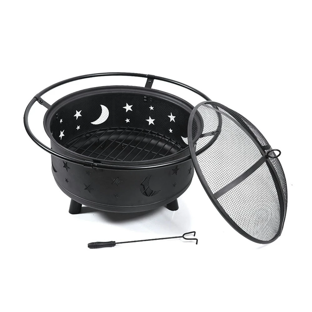 Traderight Group Fire Pit BBQ Grill Pits Outdoor Fireplace Camping Portable Garden Patio Heater 3 Traderight Group Fire Pit BBQ Grill Pits Outdoor Fireplace Camping Portable Garden Patio Heater