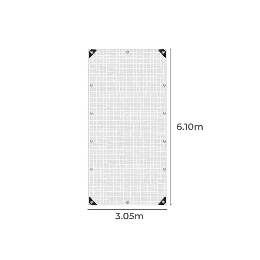 Manan Tarp Tarpaulin 200GSM Camping Heavy Duty Tent Waterproof Cover 3.05mx6.1m 5 Manan Tarp Tarpaulin 200GSM Camping Heavy Duty Tent Waterproof Cover 3.05mx6.1m - Image 3