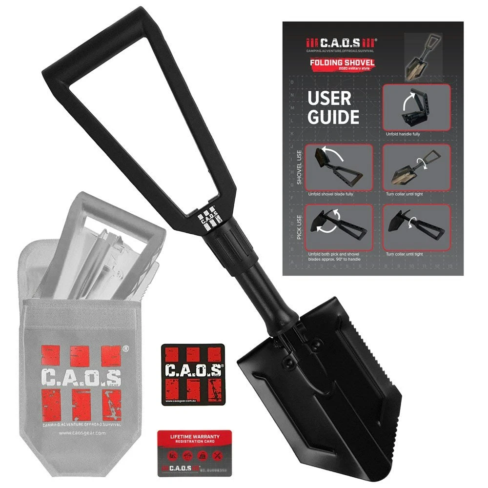 Caos Folding Shovel With Storage Pouch 4 Caos Folding Shovel With Storage Pouch - Image 2