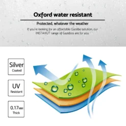 Instahut Gazebo Pop Up Marquee 3x3 Folding Wedding Tent Gazebos Shade White -AU Camping Equipment Sales fu ff5VTIImGuexNSOHis1QkE