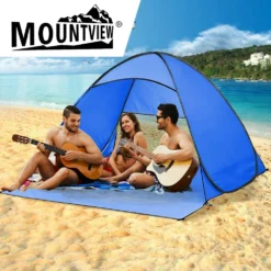 Mountview Pop Up Beach Tent Caming Portable Shelter Shade 4 Person Tents Fish -AU Camping Equipment Sales gP3JLJbnqeRRTKLvmq 4xagCY