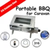 Portable 316 Stainless Steel Camping - CARAVAN BBQ SET - Cover Bayonet Hose -AU Camping Equipment Sales h8OHRpEa05A labrl j2x3Hkw