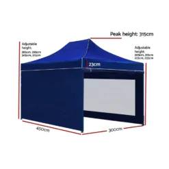 Instahut Gazebo Pop Up Marquee 3x4.5 Folding Wedding Tent Gazebos Shade Blue -AU Camping Equipment Sales hd3uwNpN9eMs6Vtnef7g7pc2A