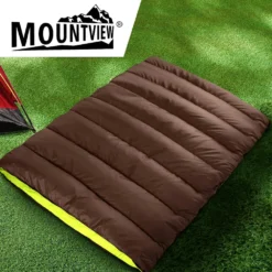 Mountview Double Sleeping Bag Bags Outdoor Camping Hiking Thermal -10℃ Tent Sack -AU Camping Equipment Sales i7v7vQz3EeePOs4P389yRE0dI