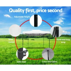 Instahut Gazebo Pop Up Marquee 3x4.5 Outdoor Tent Folding Wedding Gazebos White -AU Camping Equipment Sales iu21JhiKpgmK1vHSHlaMKiAz0