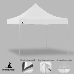 Gazebo Tent Marquee 3x3 PopUp Outdoor Wallaroo White -AU Camping Equipment Sales j1a1l3ZXwi 5OUe46U0Lzpag0