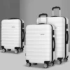 Wanderlite 3pcs Luggage Trolley Set Travel Suitcase TSA Hard Case White 2 Wanderlite 3pcs Luggage Trolley Set Travel Suitcase TSA Hard Case White -AU Camping Equipment Sales j5XY5JjvteAa6382wHcMgBBY8