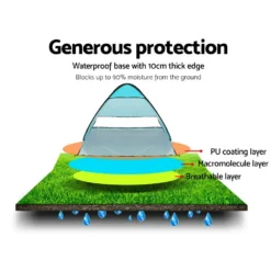 Weisshorn Pop Up Beach Tent Camping Hiking 3 Person Sun Shade Fishing Shelter 14 Weisshorn Pop Up Beach Tent Camping Hiking 3 Person Sun Shade Fishing Shelter -AU Camping Equipment Sales k9PlDZDPpNsHGnmTfBcEUbSCE