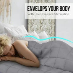 Laura Hill Weighted Blanket Heavy Quilt Doona 9Kg - Grey 11 Laura Hill Weighted Blanket Heavy Quilt Doona 9Kg - Grey -AU Camping Equipment Sales kbDjI AHzBYaZ5hcNUOe3Sd8Y