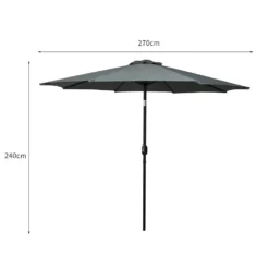 Mountview Umbrella Outdoor Umbrellas Garden Patio Tilt Parasol Beach Canopy 2.7m -AU Camping Equipment Sales lA2nsrHrHp9hRjY5QUNItwKrw