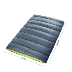 Mountview Double Sleeping Bag Bags Outdoor Camping Hiking Thermal -10℃ Tent Grey -AU Camping Equipment Sales lAof6H9RHiSPxe7ZfVCrFDYdA