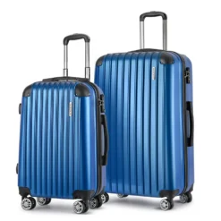 Wanderlite 2pcs Luggage Trolley Sets Travel Suitcase Blue -AU Camping Equipment Sales lWTdc4iQWVfDMbA2pfyro GX0