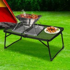 Levede Grill Table BBQ Camping Tables Outdoor Foldable Aluminium Portable Picnic S -AU Camping Equipment Sales lztK29asXJKLifm8yRiy6S19c