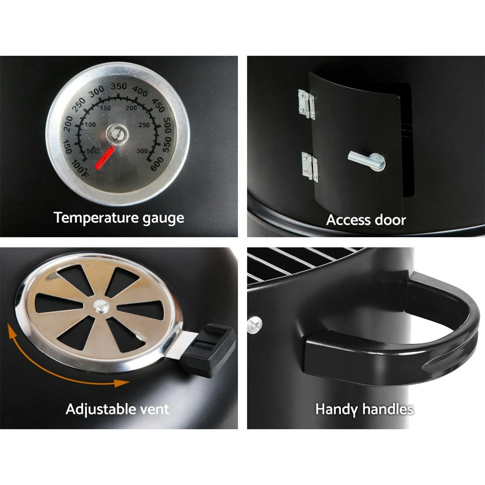 Grillz Outdoor BBQ Grill Smoker Charcoal 3in1 Thermometer Portable Camping Cook 8 Grillz Outdoor BBQ Grill Smoker Charcoal 3in1 Thermometer Portable Camping Cook - Image 6