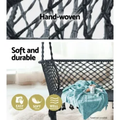 Gardeon Camping Hammock Chair Patio 2 Person Swing Hammocks Double Portable Grey -AU Camping Equipment Sales mtgYdtAb27HYFpKrWhFalYgMc