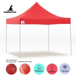 Gazebo Tent Marquee 3x3 PopUp Outdoor Wallaroo Red -AU Camping Equipment Sales mxK0a0fHp OtQFYRIJQtpH c