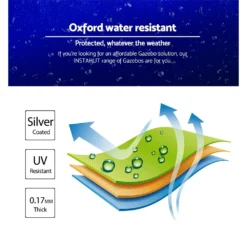 Instahut Gazebo Pop Up Marquee 3x3 Outdoor Tent Folding Wedding Gazebos Blue -AU Camping Equipment Sales n8Hm6u1OR12OhMPzFsj8v5CSI