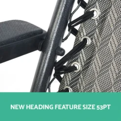 Gardeon Zero Gravity Chairs 2PC Reclining Outdoor Furniture Sun Lounge Folding Camping Lounger Grey -AU Camping Equipment Sales nVRUGHWyrFjrwl1KNLciBqQc