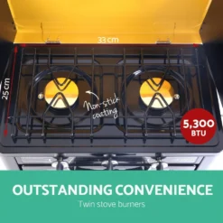 Devanti Portable Gas Oven Camping Stove 3 Burner LPG Gas Cooktop Picnic Outdoor 12 Devanti Portable Gas Oven Camping Stove 3 Burner LPG Gas Cooktop Picnic Outdoor -AU Camping Equipment Sales nadhqInX3ANhYTBVw24ywBaoI