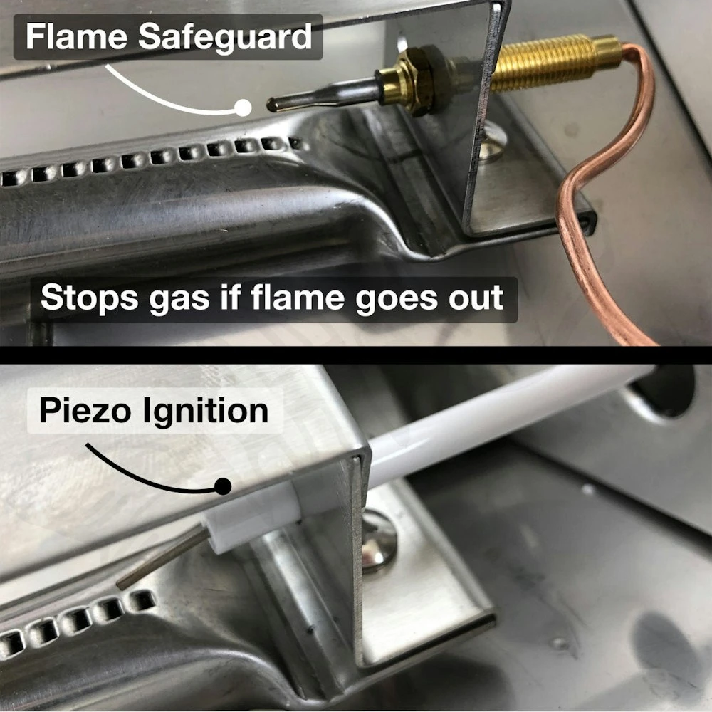 Portable 316 Marine Grade Stainless Steel BBQ With Windows, Tray & 1lb Bottle Adapter 8 Portable 316 Marine Grade Stainless Steel BBQ With Windows, Tray & 1lb Bottle Adapter - Image 6
