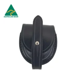 Black Leather Watch Pouch