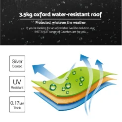 Instahut Gazebo Pop Up Marquee 3x6m Outdoor Tent Folding Wedding Gazebos Black6 13 Instahut Gazebo Pop Up Marquee 3x6m Outdoor Tent Folding Wedding Gazebos Black6 -AU Camping Equipment Sales oeUZYUSy8PW50WxZwCzMr T3U