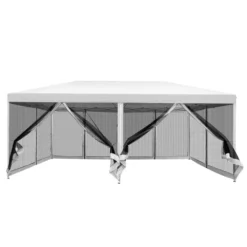 Instahut Gazebo Pop Up Marquee 3x6m Wedding Mesh Side Wall Outdoor Gazebos White -AU Camping Equipment Sales ok3wQDvXgfFTQl9bl9khor5Rs