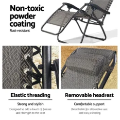 Gardeon Zero Gravity Recliner Chairs Outdoor Sun Lounge Beach Chair Camping - Beige 13 Gardeon Zero Gravity Recliner Chairs Outdoor Sun Lounge Beach Chair Camping - Beige -AU Camping Equipment Sales p dbGYclLFlyKXvMsxp Rym8k