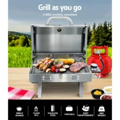 Grillz Portable Gas BBQ Grill Stove Oven Stainless Steel Outdoor Camping Cooker -AU Camping Equipment Sales p7 XPfYZJrzxjWHfFyruW0y w
