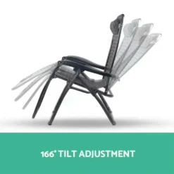 Gardeon Zero Gravity Chairs 2PC Reclining Outdoor Furniture Sun Lounge Folding Camping Lounger Grey -AU Camping Equipment Sales pYlhsg ejPh78vSqbLLwMfUJE