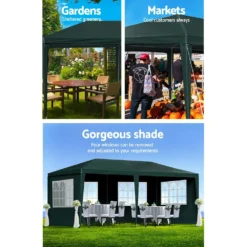 Instahut Gazebo 3x6 Outdoor Marquee Gazebos Wedding Camping Tent 4 Panel -AU Camping Equipment Sales pod27Wl4ld dQysf0glJO95Fc