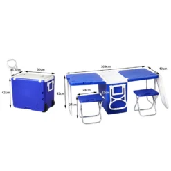 Levede Cooler Box Camping Table Chair Icebox Esky Outdoor Rolling Picnic Beach -AU Camping Equipment Sales q3qyLUMgl2PuW3ZTct Pp0qkU
