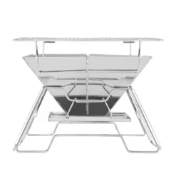 Grillz Camping Fire Pit BBQ 2-in-1 Grill Smoker Outdoor Portable Stainless Steel -AU Camping Equipment Sales qHg1VUYhVxFZAsU0yOQUjv7Ss
