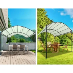 Instahut Gazebo 4m Marquee Outdoor Wedding Gazebos Beige -AU Camping Equipment Sales rAz8FGqqy QQdtYL3kkVEdwsU