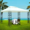 Instahut Gazebo 4x3m Marquee Wedding Tent Gazebos White 2 Instahut Gazebo 4x3m Marquee Wedding Tent Gazebos White -AU Camping Equipment Sales s9jut05njWoyo8t qCq3m57QQ