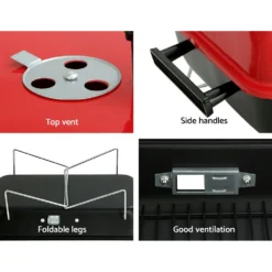 Grillz Charcoal BBQ Portable Grill Camping Barbecue Outdoor Cooking Smoker 15 Grillz Charcoal BBQ Portable Grill Camping Barbecue Outdoor Cooking Smoker -AU Camping Equipment Sales sL4yHgqmtYJXayTCnMvrWCGmk