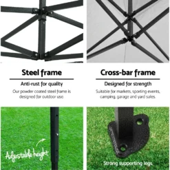 Instahut Gazebo Pop Up Marquee 3x6 Outdoor Tent Folding Wedding Gazebos Navy -AU Camping Equipment Sales tldZIS7D8YULlA5hGlJ92zRno