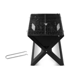 Grillz Portable BBQ Charcoal Grill Smoker Outdoor Folding Steel Camping Barbecue -AU Camping Equipment Sales uak8ltg3Qg3INghnPABgk1 C8