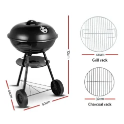 Grillz Charcoal BBQ Smoker Drill Outdoor Camping Patio Wood Barbeque Steel Oven -AU Camping Equipment Sales ufTC4TOlalK UAz9wuWchCkR8