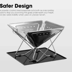 San Hima Portable Fire Pit Large Size Folding Stainless Stell BBQ Grill Outdoor 17 San Hima Portable Fire Pit Large Size Folding Stainless Stell BBQ Grill Outdoor -AU Camping Equipment Sales v6rQZ67N1Mq07Ubgslmu3zcFQ