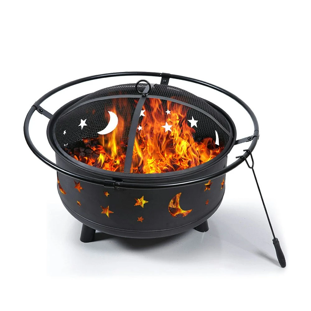 Traderight Group Fire Pit BBQ Grill Pits Outdoor Fireplace Camping Portable Garden Patio Heater 4 Traderight Group Fire Pit BBQ Grill Pits Outdoor Fireplace Camping Portable Garden Patio Heater - Image 2