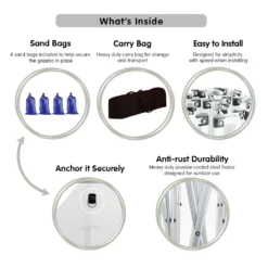 Gazebo Tent Marquee 3x3 PopUp Outdoor Wallaroo White -AU Camping Equipment Sales vnrB1xhThn A0lRwytAhJIvi8